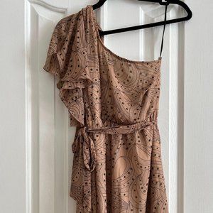 Sheer, Off the Shoulder, Knee Length, Sun Dress